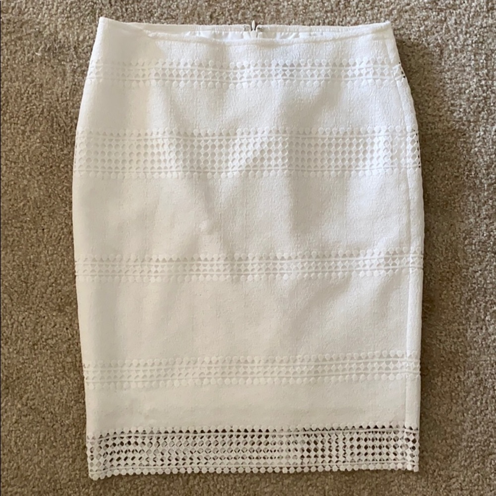 Ann Taylor Pencil Eyelet Skirt
